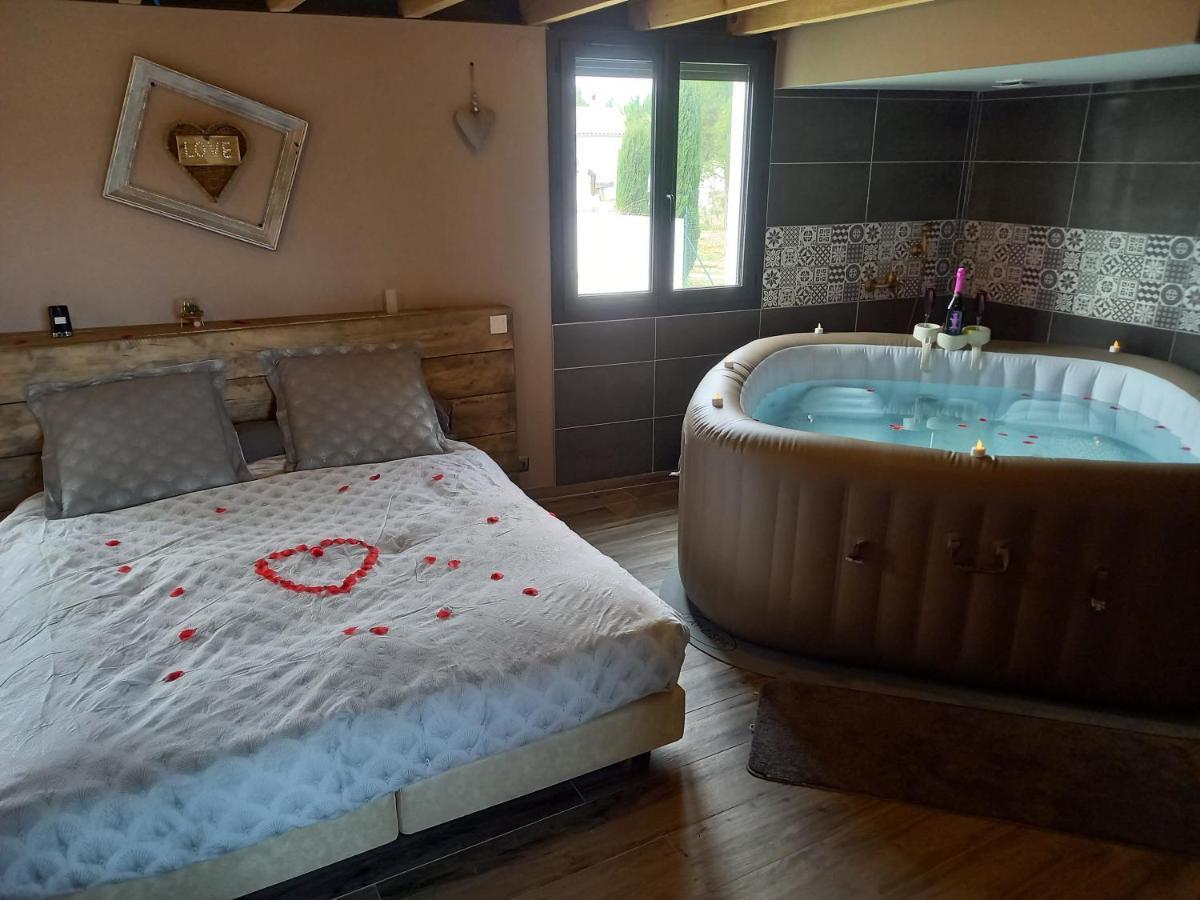 Villa COSY-LOFT Industriel , jacuzzi , WIFI , 6 personnes max Aigues-Vives  Esterno foto